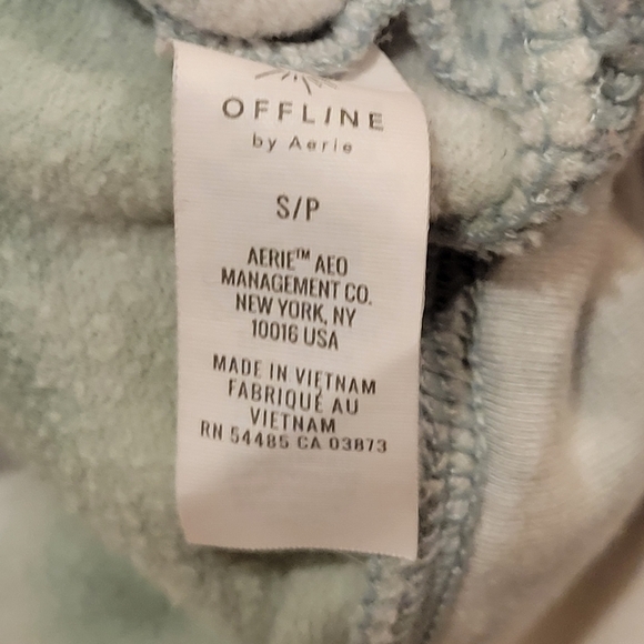 Aerie offline dreamy green/white soft tie dye long‎ sleeve hoodie size Small - Picture 5 of 7